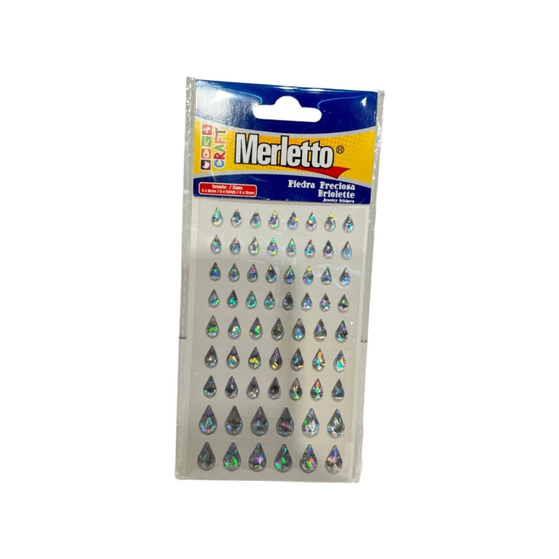 Perlas Autoadhesivas Merletto Lagrimas Tornasol