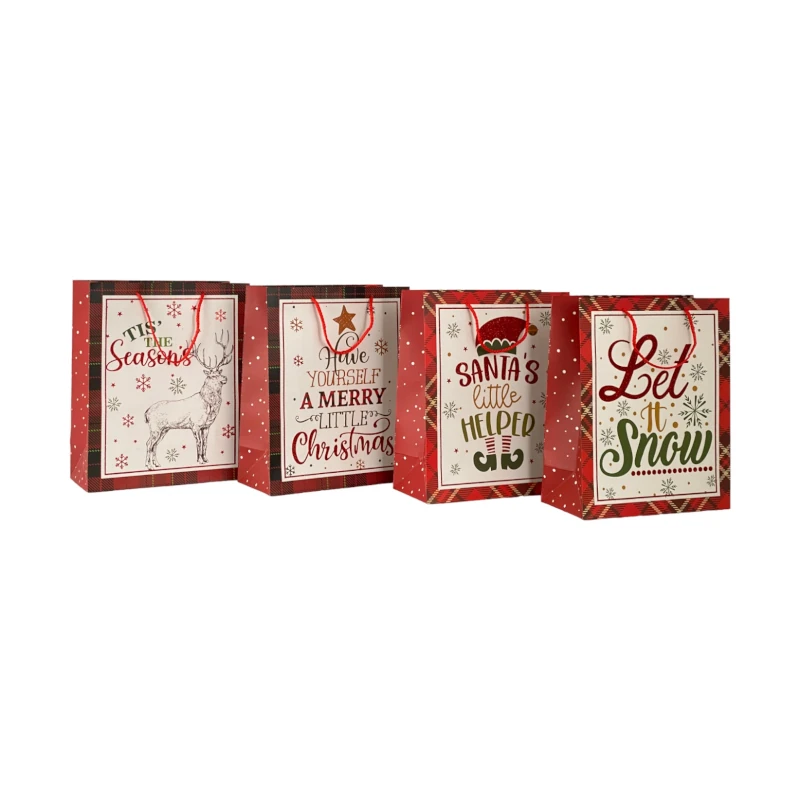 Bolsa Para Regalo Merletto Mediana Navideña