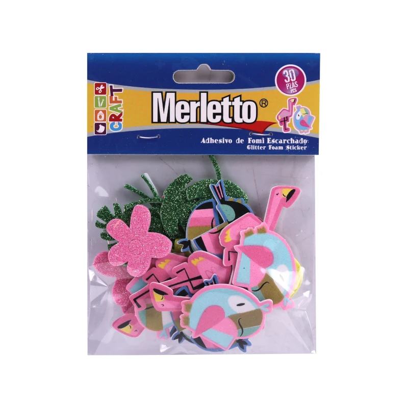 Foamy Adhesivo Tropical Paquete30 Merletto