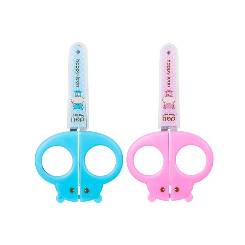 Tijera 5   Escolar Deli Surtido Con Protector Hipo