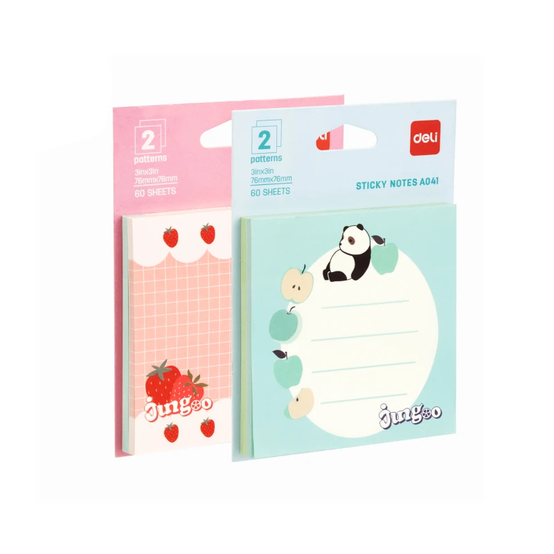 Nota Adhesiva Deli 3X3 Diseños Surtidos 30 Hojas