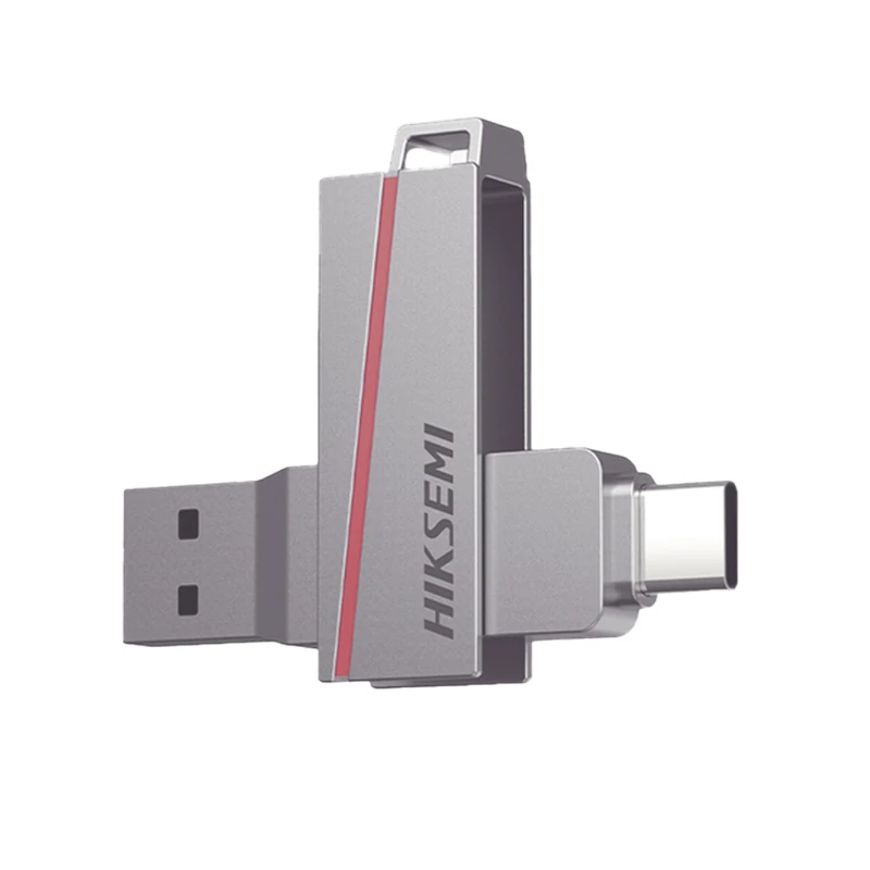 Usb 64Gb 3.2 Usb-C E307C Gris Metal Hiksemi
