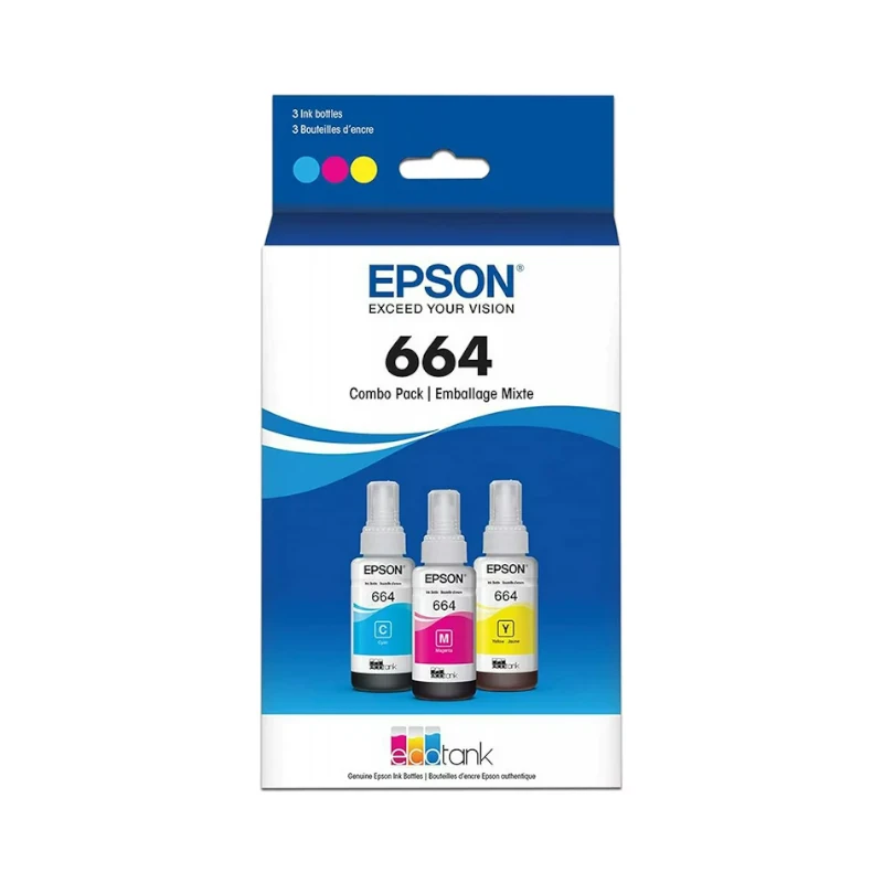Tinta Eps T664 Pack 3 Col 65Ml