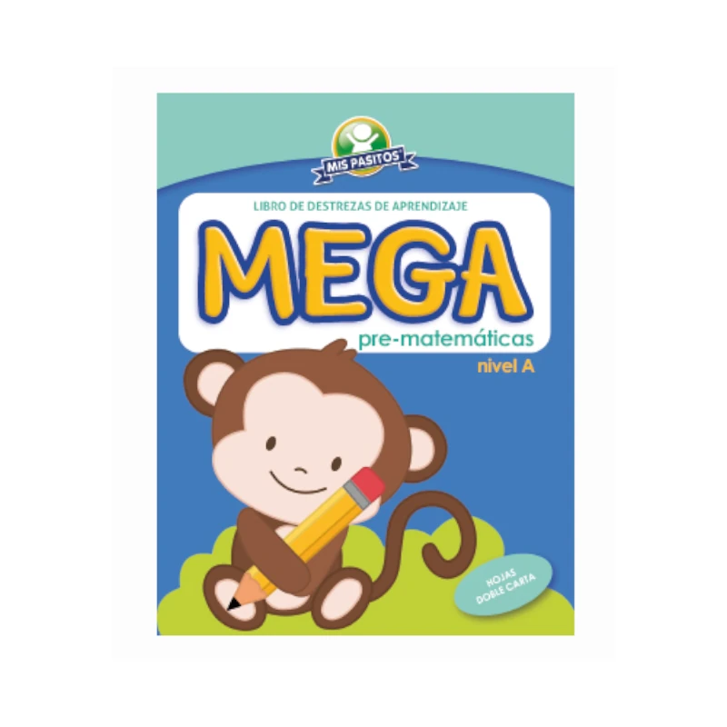 Libro Actividades Y Colorear Mega Pre Matematicas Nivel A Mono Mis Pasitos
