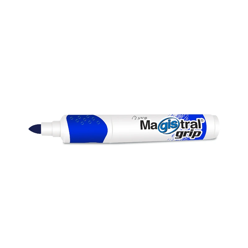 Marcador Para Pizarra Azor Magistral Azul Grip