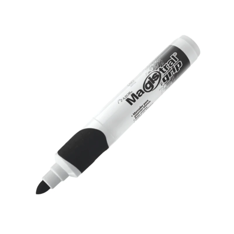 Marcador Para Pizarra Azor Magistral Negro Grip