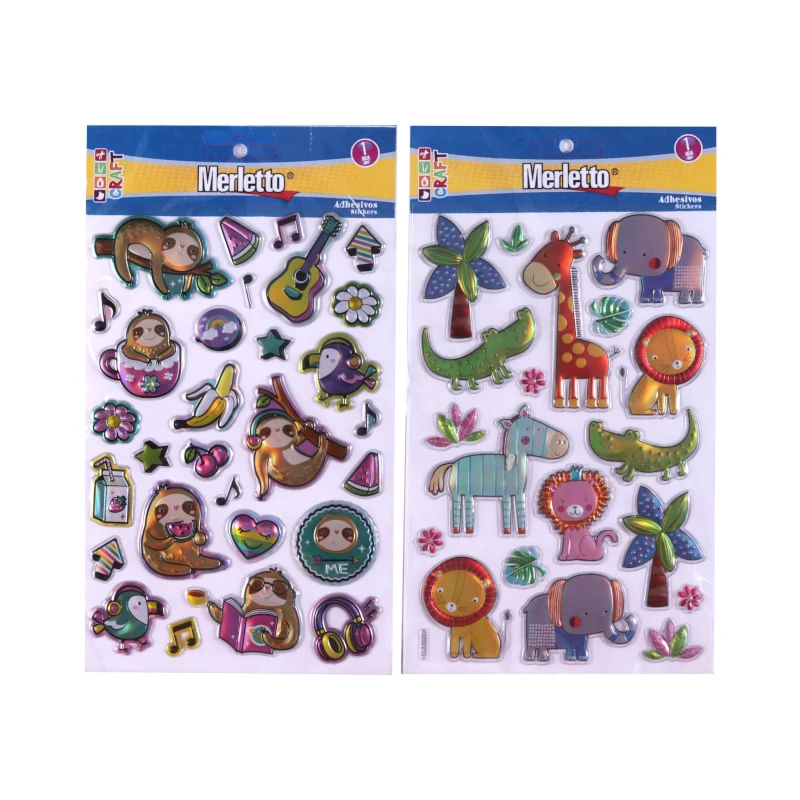 Calcomania Merletto Animales Surtido