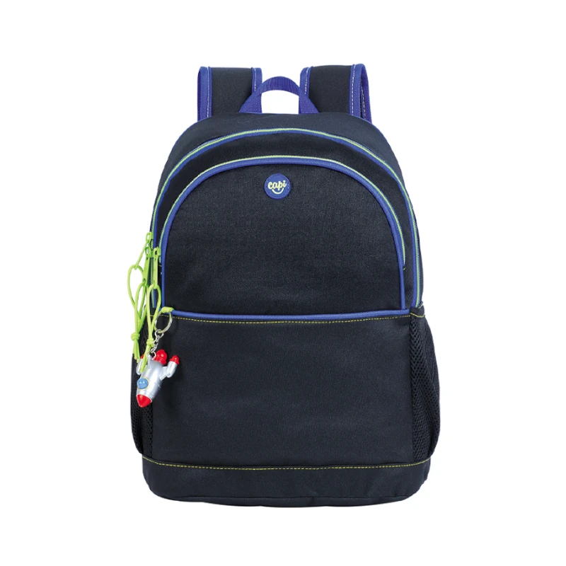 Mochila 16  Energy Rocket Con Llavero Y Bolsillo Laptop