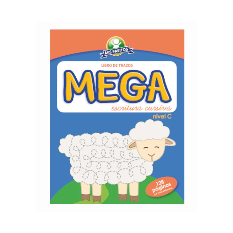 Libro Actividades Mega Escritura Cursiva Nivel C Oveja Mis Pasitos