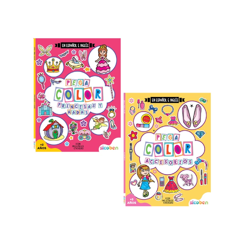 Libro De Actividades Colorea Y Pega Girly 24 Pag