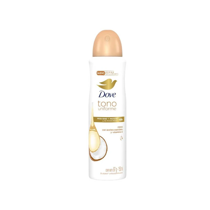 Desodorante Aerosol Dove Tono Uniforme Coco 150 Ml