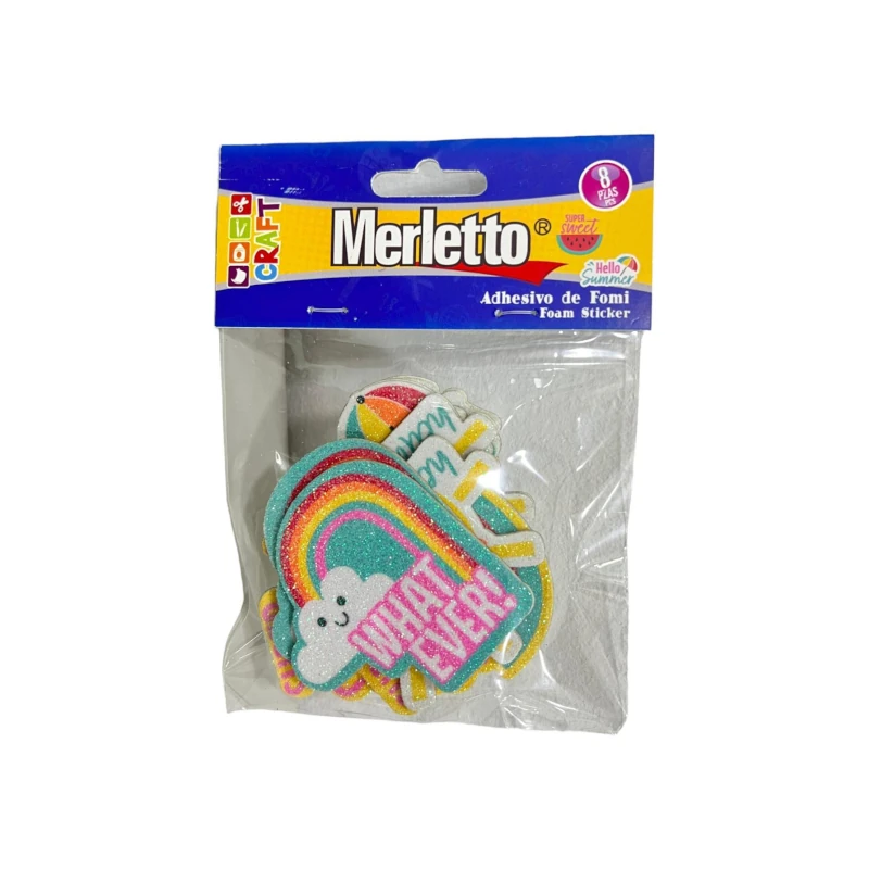 Foamy Adhesivo Arcoiris Paquete8 Merletto