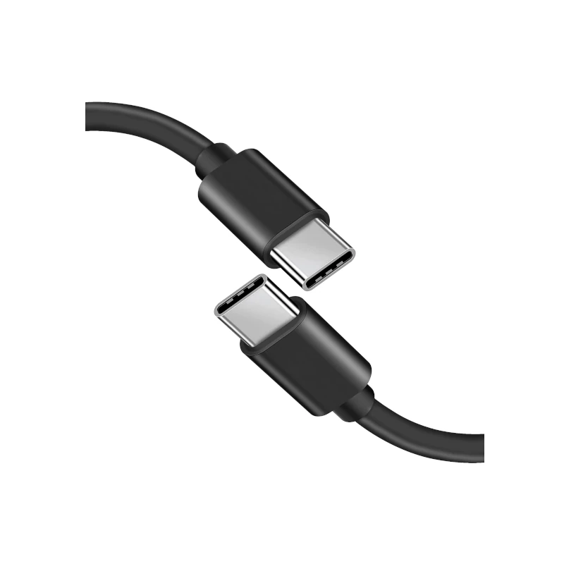 Cable Usb-C 2.0 A Usb-C 1M Negro Wiwi