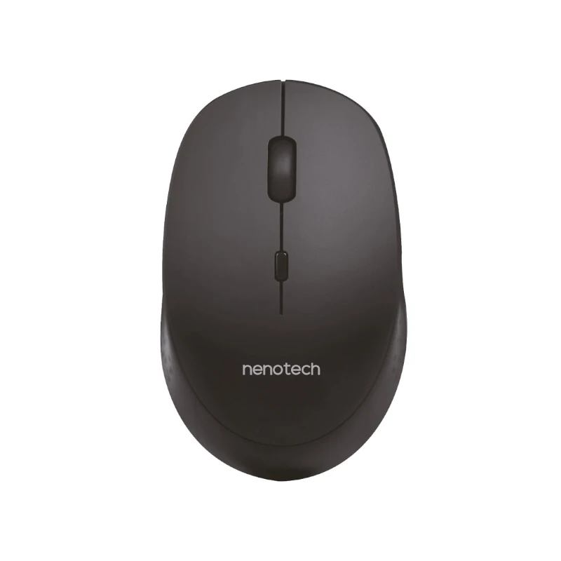 Mouse Nenotech Inalambrico Negro Optico