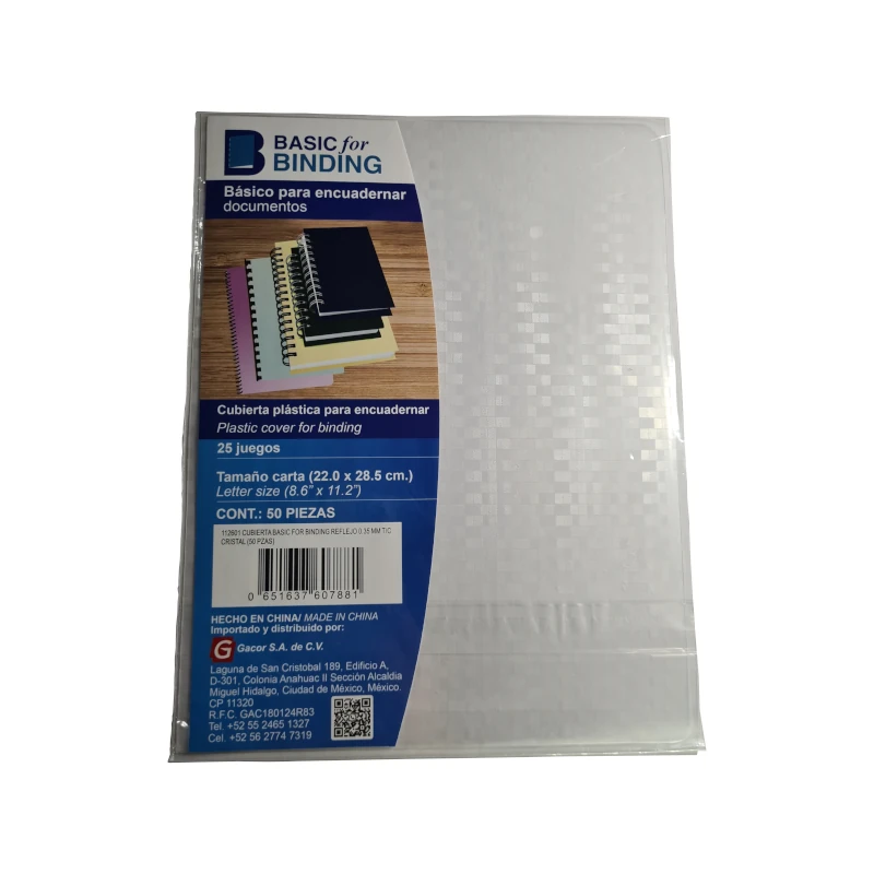 Cubierta T/C Pqt50 Reflejo Cristal Basic For Binding