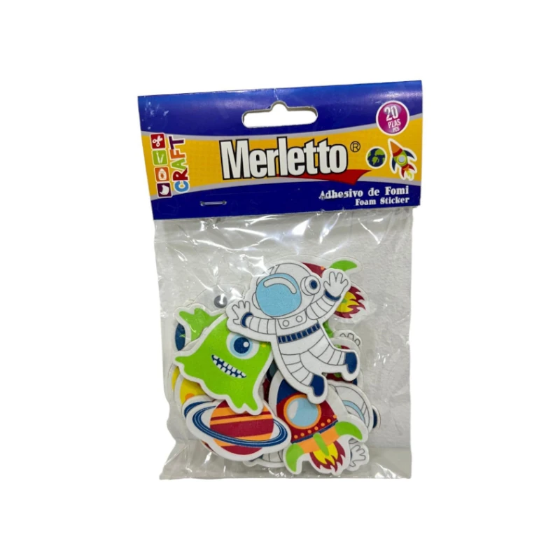 Foamy Adhesivo Astronauta Paquete 8 Merletto