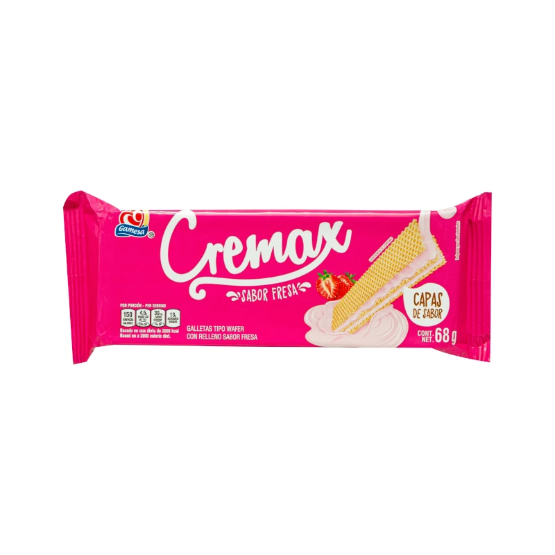 Galleta Cremax Fresa 68gr