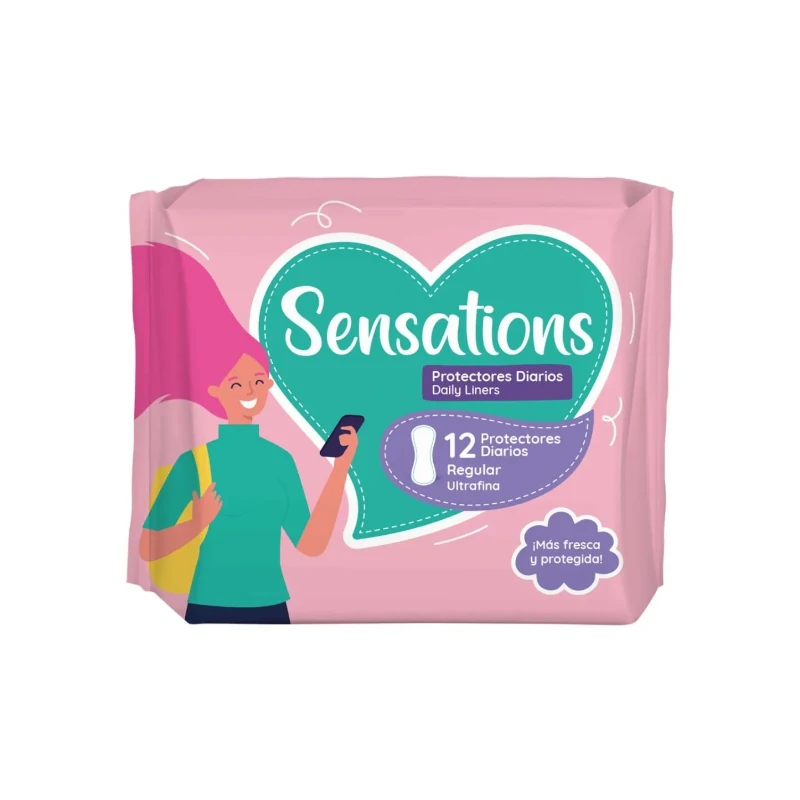 Protector Diario Sensations Pqt12