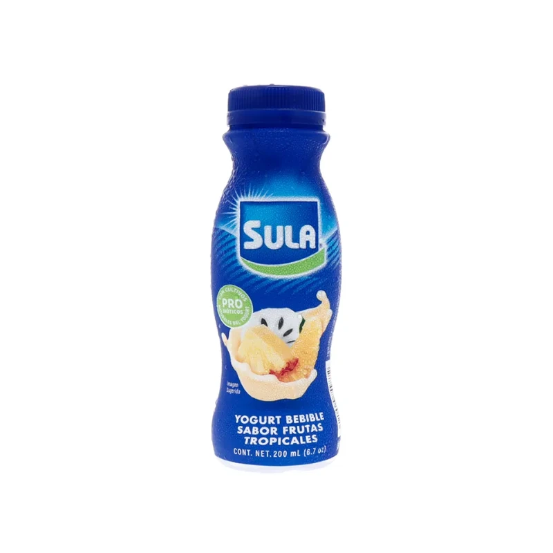 Yogurt Sula Bebible Frutas Tropicales 200ml
