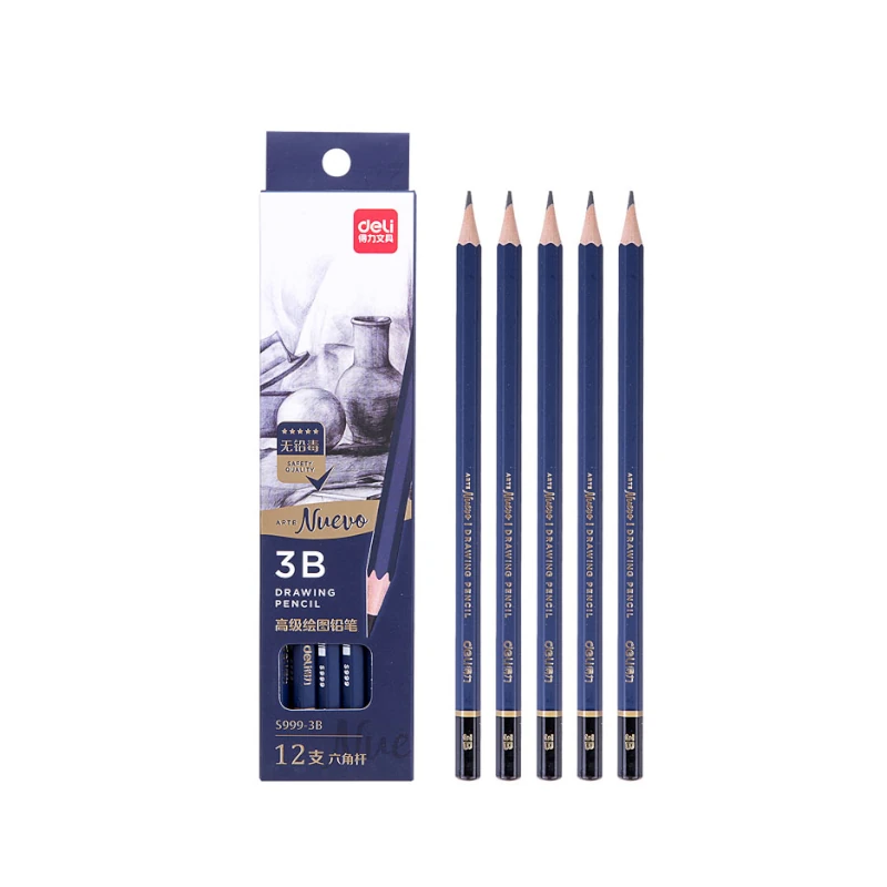 Lapiz Grafito 3B Paquete 12 Deli