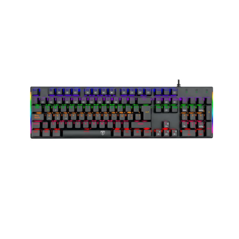 Teclado T-Dagger Gaming Usb Negro RGB Full Size T-TGK310 Mecanico