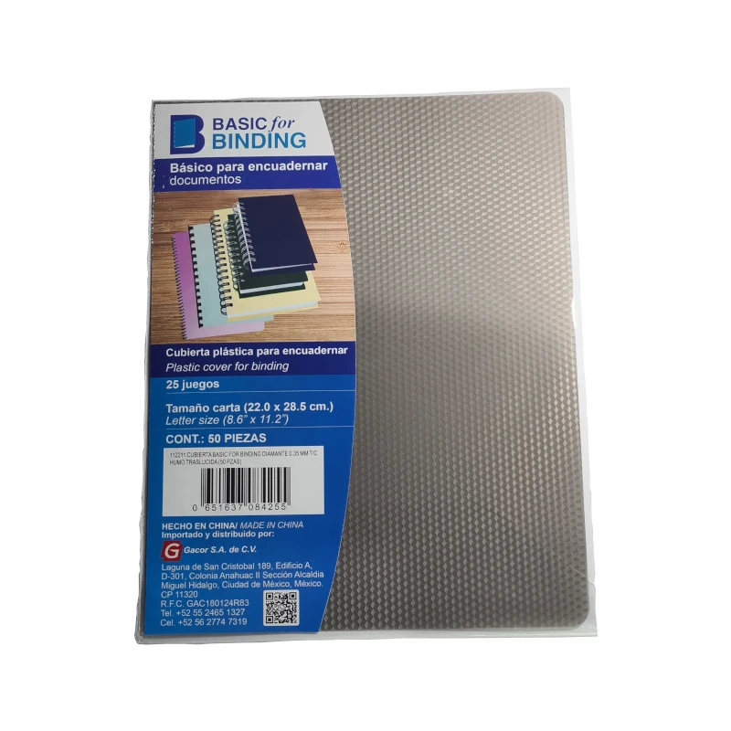 Cubierta T/C Pqt50 Diamante Humo Basic For Binding