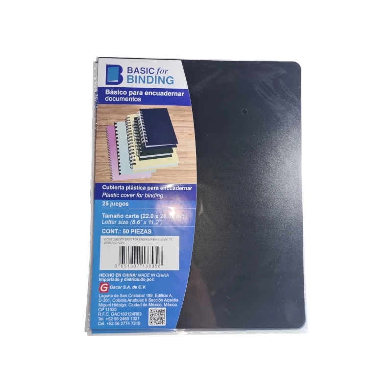 Cubierta T/C Pqt50 Arena Negro Basic For Binding