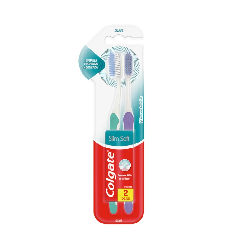 Cepillo Dental Colgate Slim Soft Pqt2