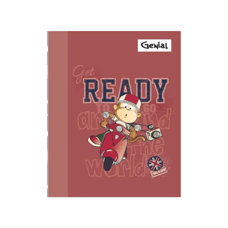 Cuaderno Cosido Corto 160 Pag Genial Diseños Niño