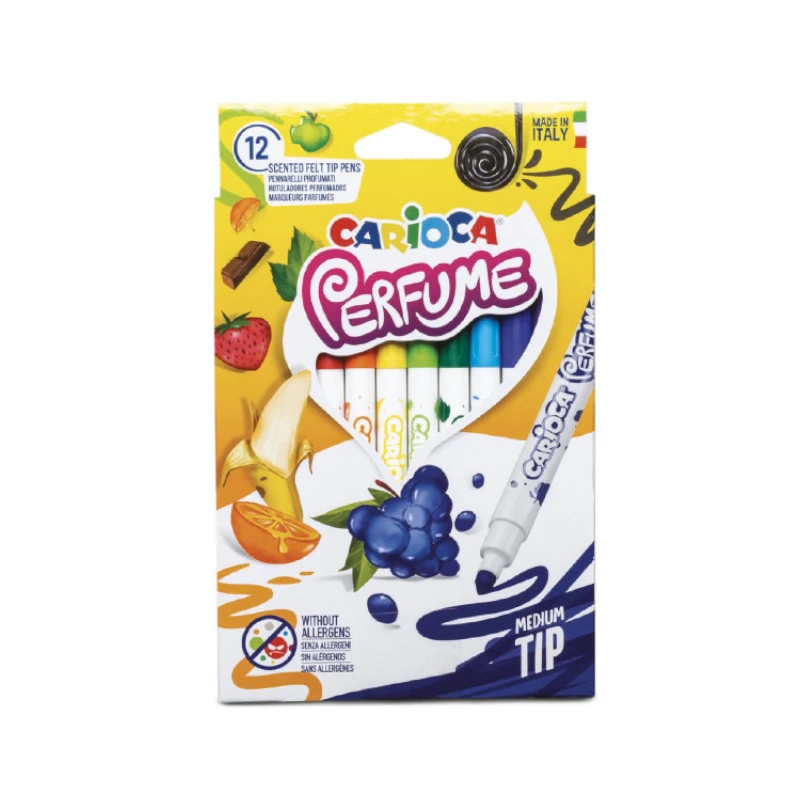 Marcador Escolar 12 Colores Carioca Perfume