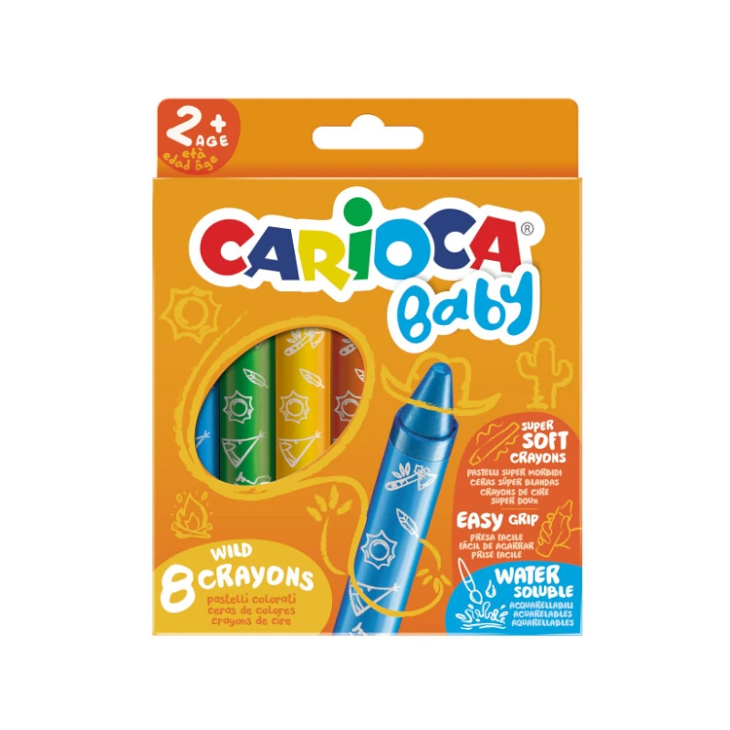 Crayon 8 Colores Jumbo Baby Lavable Carioca