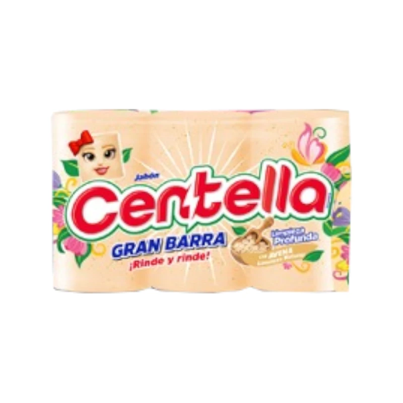 Jabon Centella Pqt3 Gran Barra Avena 400gr