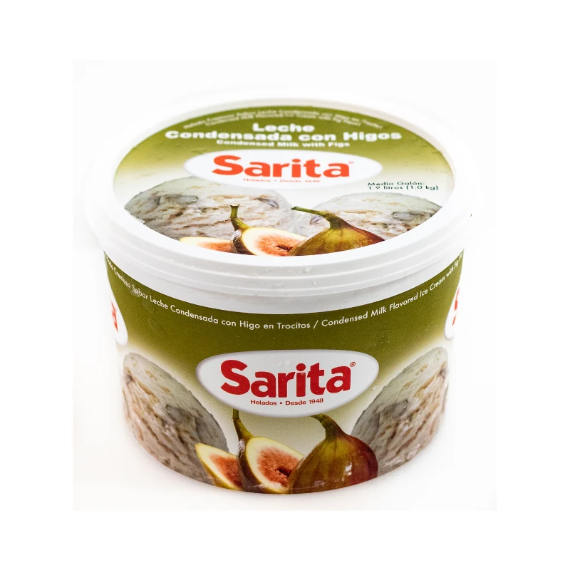 Helado Leche Condensada C/Higo 1/2 Galon Sarita