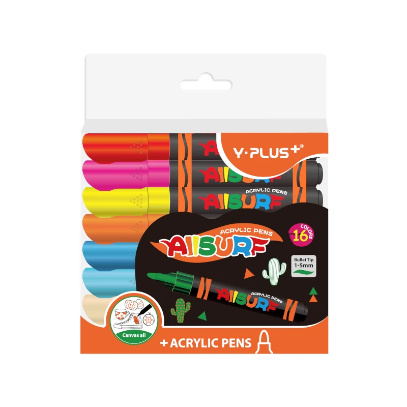Marcador Acrilico Y-Plus Colores16 Allsurf