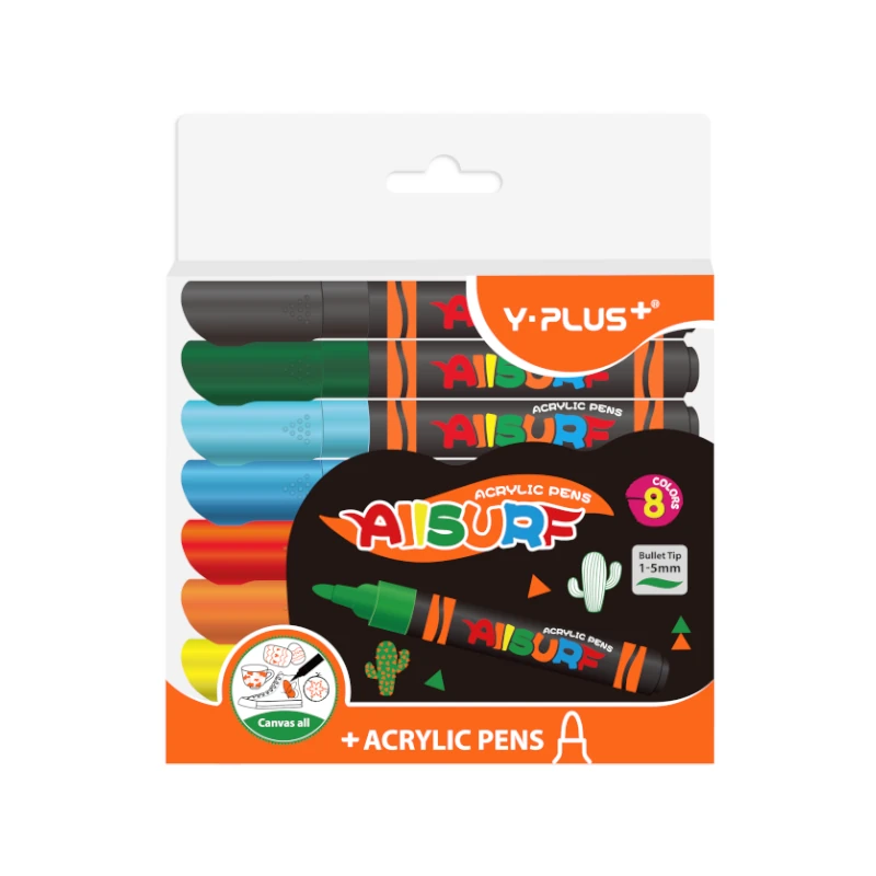 Marcador Acrilico Y-Plus Colores8 Allsurf