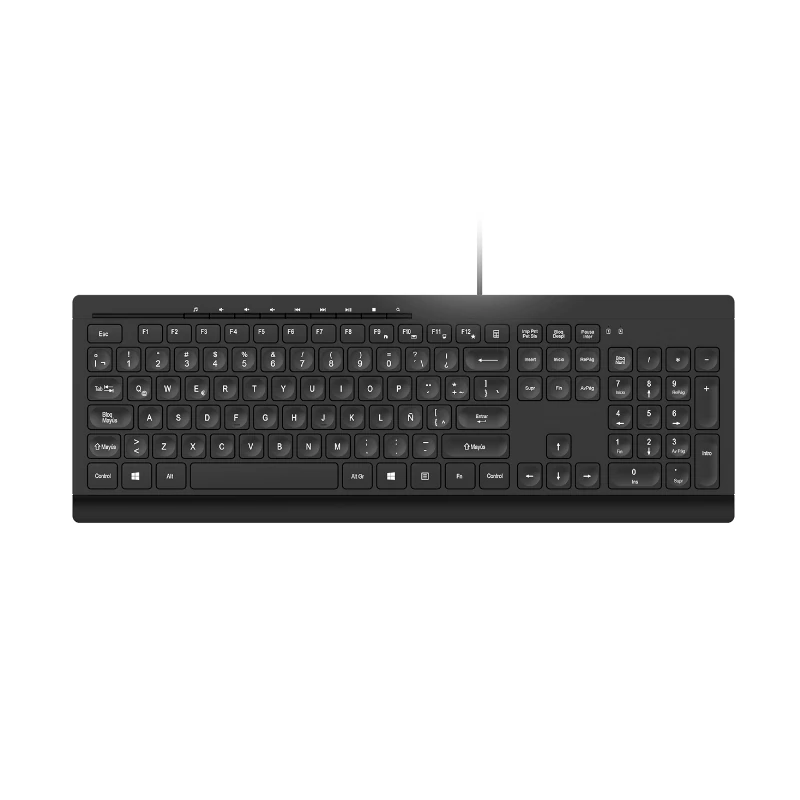 Teclado Klipx Usb Español Ultra Slim Neg Kkm-252S