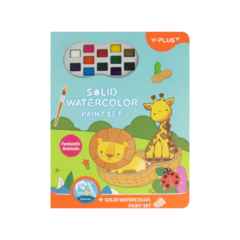 Libro Actividades Y Colorear Con Acuarelas Y-Plus Animales Fantasticos