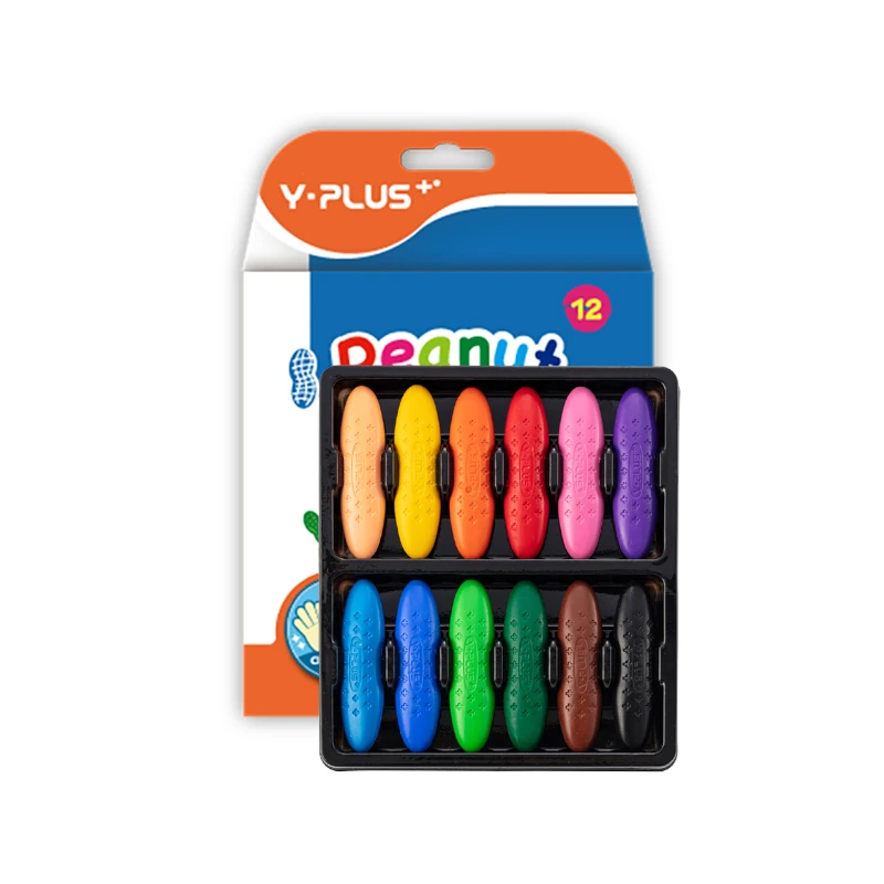 Crayon 12 Colores Y-Plus Peanuts Lavable