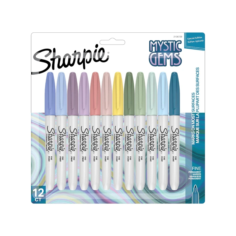 Marcador Permanente Sharpie 12 Colores Surtidos Pastel