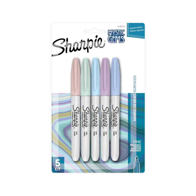 Marcador Permanente Sharpie 5 Colores Surtidos Pastel