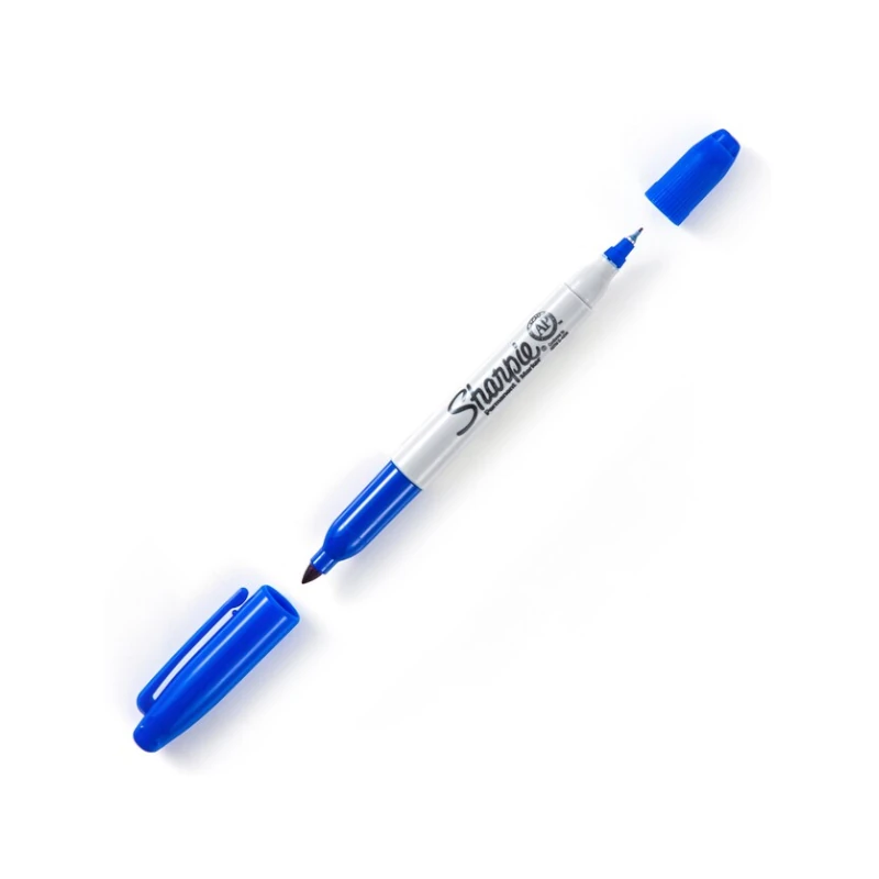 Marcador Permanente Sharpie Azul Ultra Fino Doble Punta