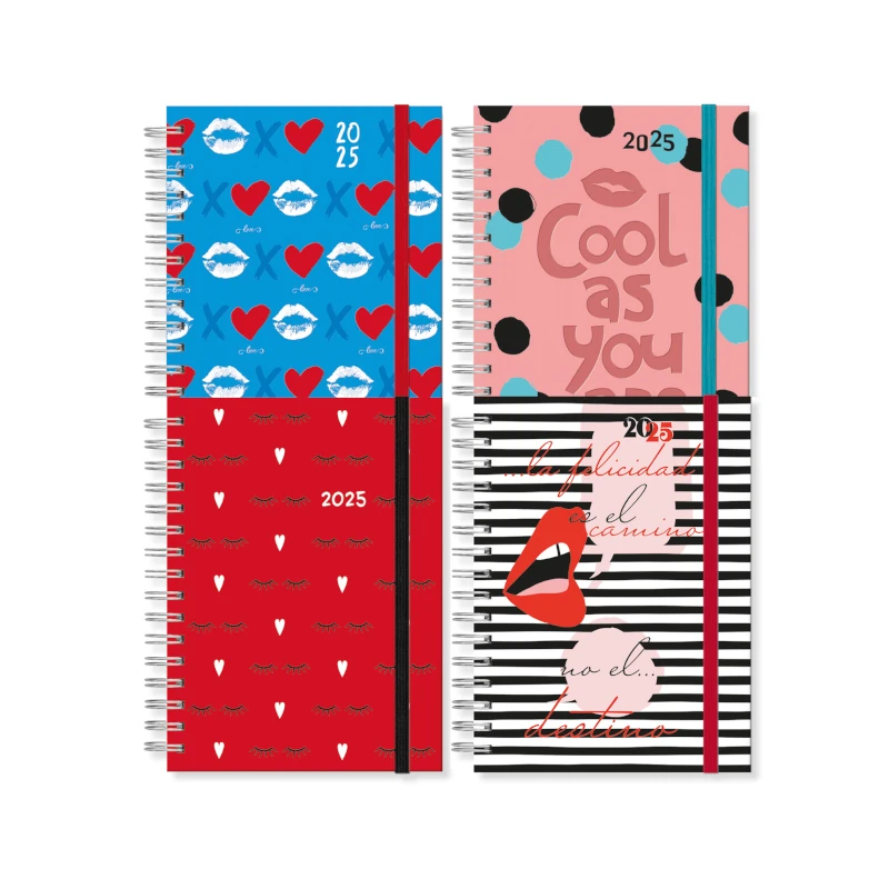 Agenda Espiral 2025 Ferrini Con Diseño Surt Con Indice