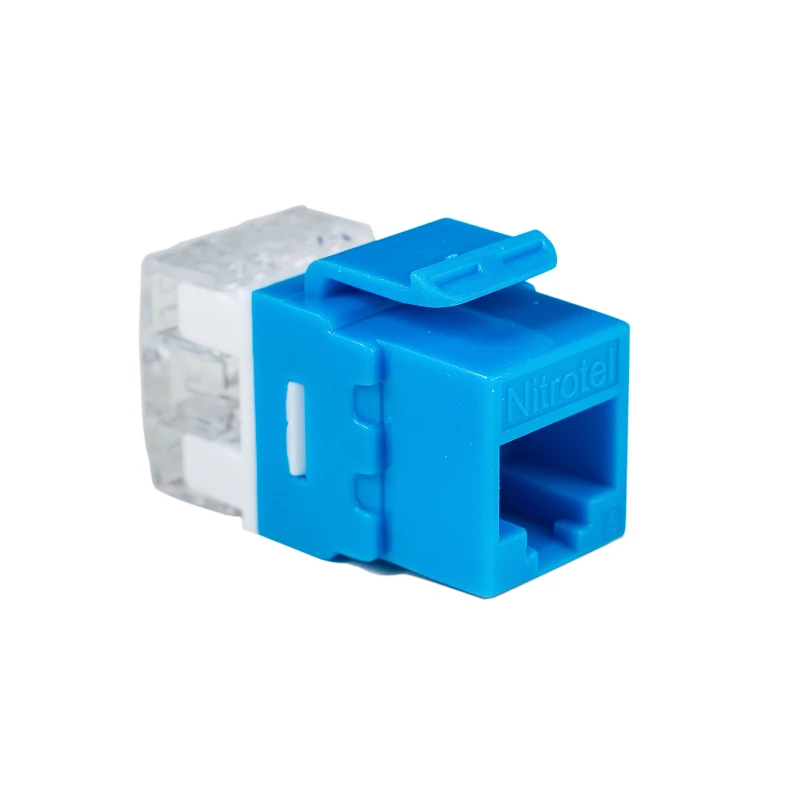 Modulo Jack Rj45 Cat6 Nitrotel Azul