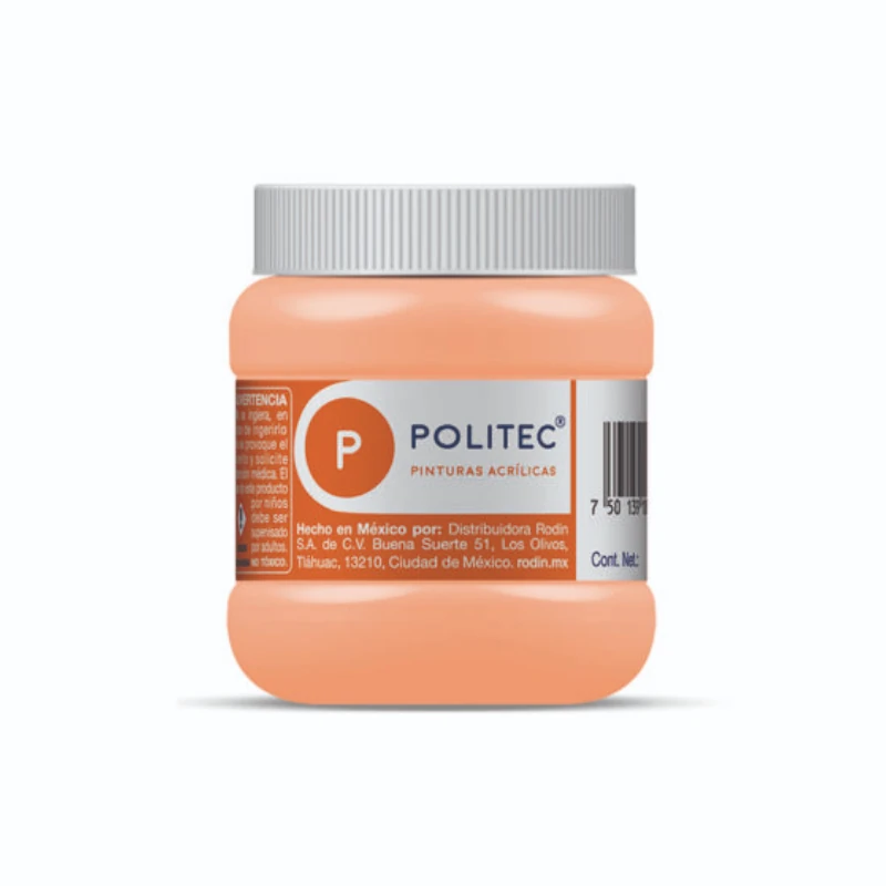 Pintura Acrilica 250Ml Carne Politec