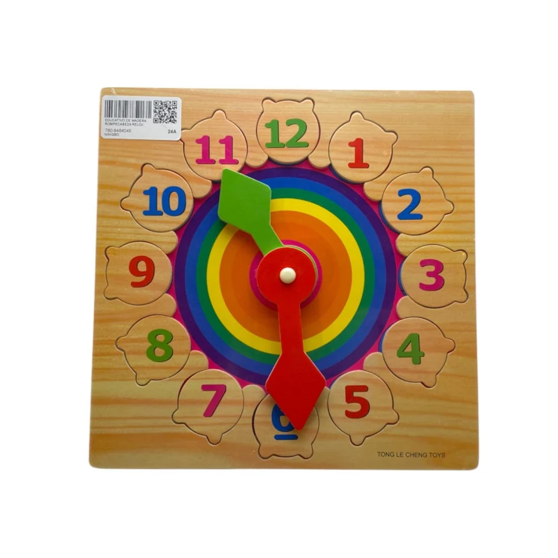 Rompecabeza Madera Reloj Cuadrado Merletto