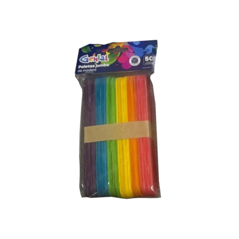 Paleta Color Jumbo 50 piezas 15X1.9X0.2Cm Genial