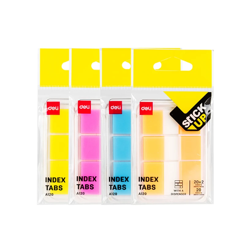 Nota Adhesiva Deli Bandera Con Dispensador