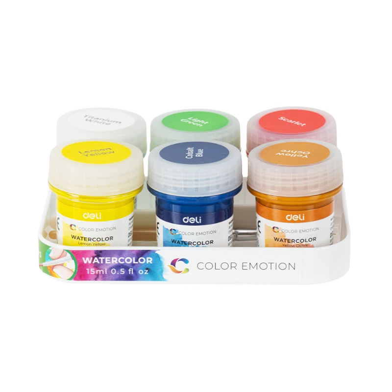 Acuarela 6 Colores 15Ml Pasta Deli