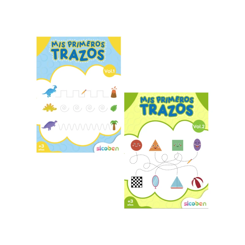 Libro De Actividades Mis Primeros Trazos Vol. 1 / Vol.2 Surt 48 Pag