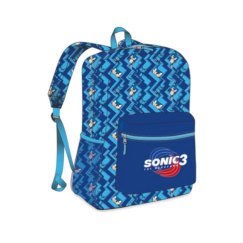 Mochila Sonic 17  Full Print Con Bolsillo Para Laptop